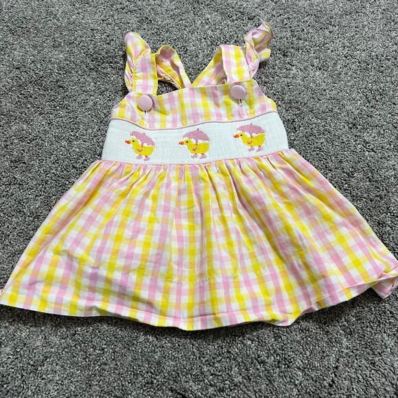 Saving Grace Smocks Girl Duck Smocked Tank size 4 - Picture 1 of 7